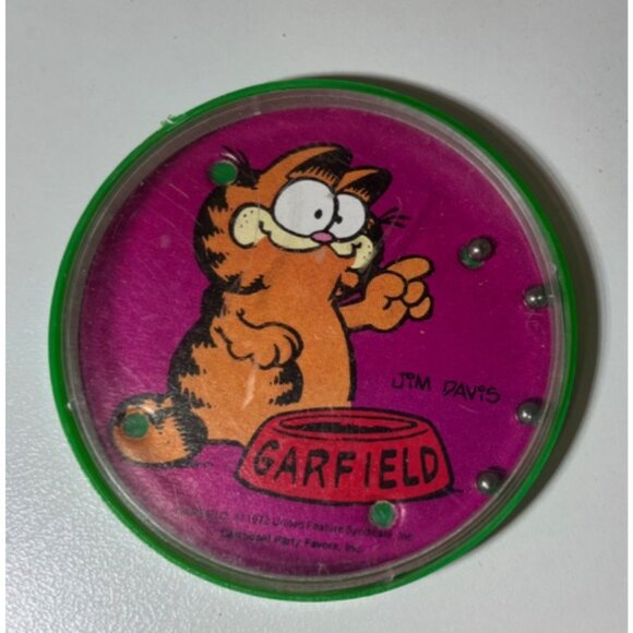 Vintage Garfield Plush & Penchil Hugger With Plastic Game Lot of 3 Toys - Picture 5 of 8